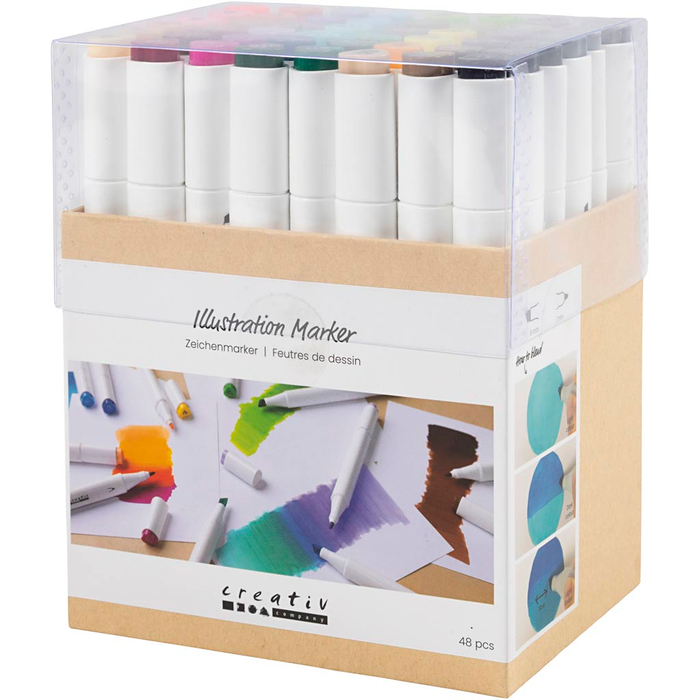 Dual-Tip Markers, 48 pcs