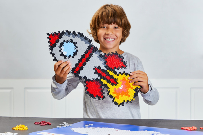 Plus-Plus - Puzzle By Number, Rocket, 500 pcs