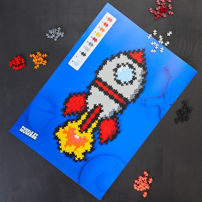 Plus-Plus - Puzzle By Number, Rocket, 500 pcs