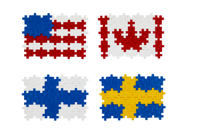 Plus-Plus - Learn to Build World Flags, 700 pcs