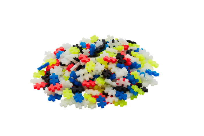 Plus-Plus - Glow-in-the-Dark Mix, 300 pcs