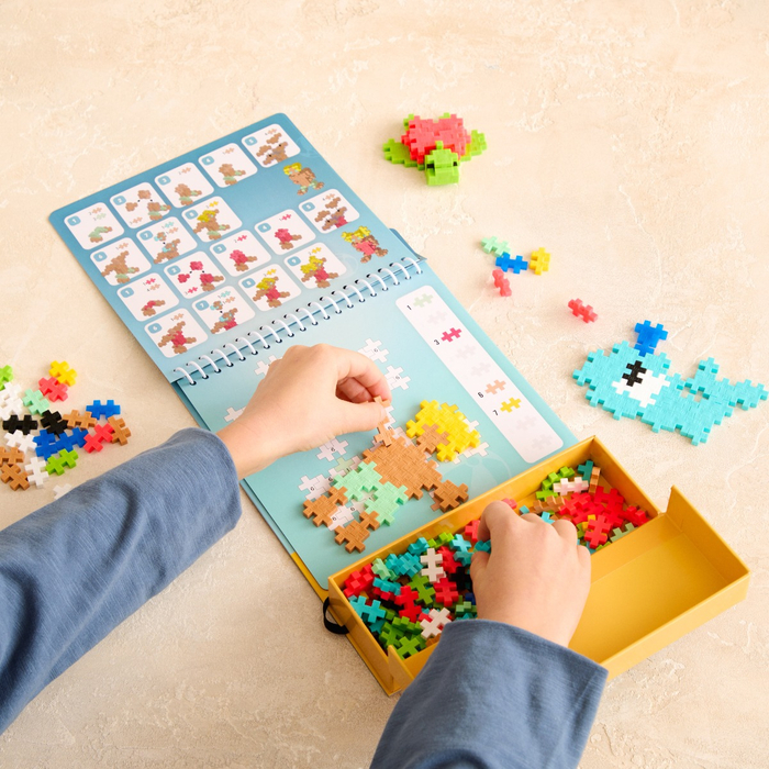 Plus-Plus - Activity Pad, Ocean, 125 pcs