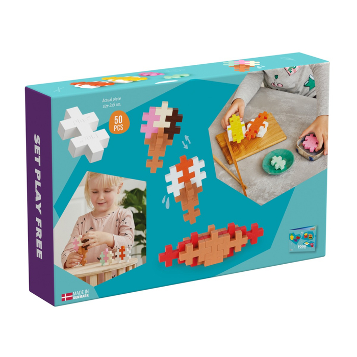 Plus-Plus BIG - Activity Set, Food, 50 pcs