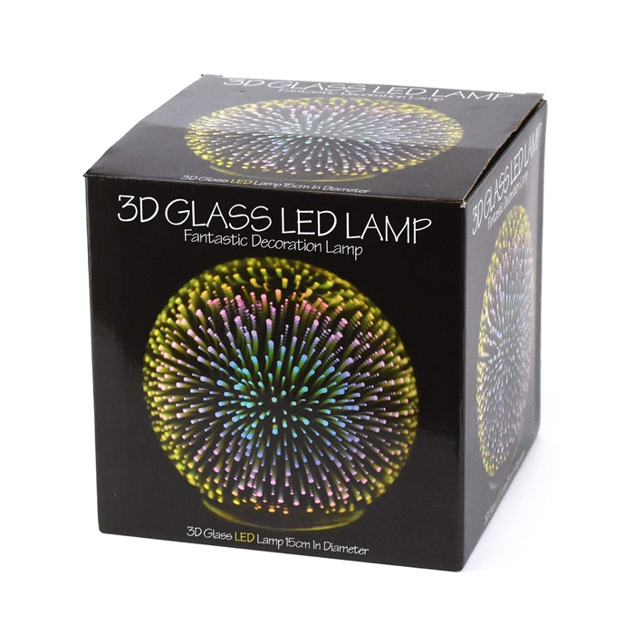 3D Glass LED Lamp