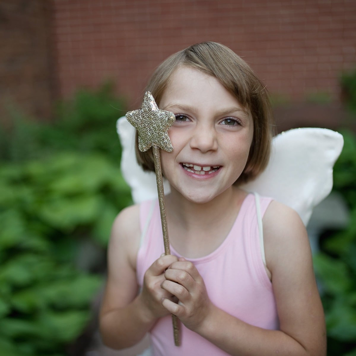Skirt & Wings - Gold Sequins, 3-6 yrs