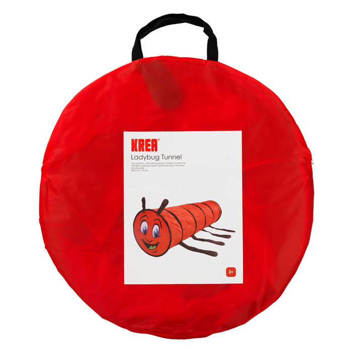 Ladybug Play Tunnel Ø45 cm, L: 170 cm