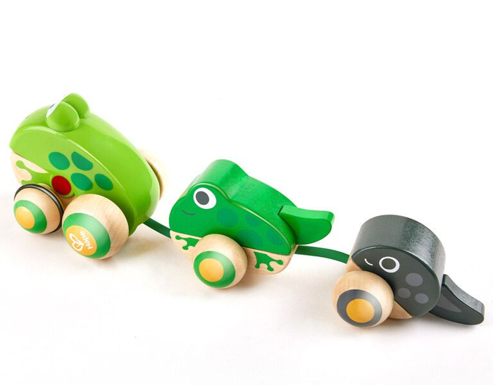 Pull-Along Toy - Frog Family