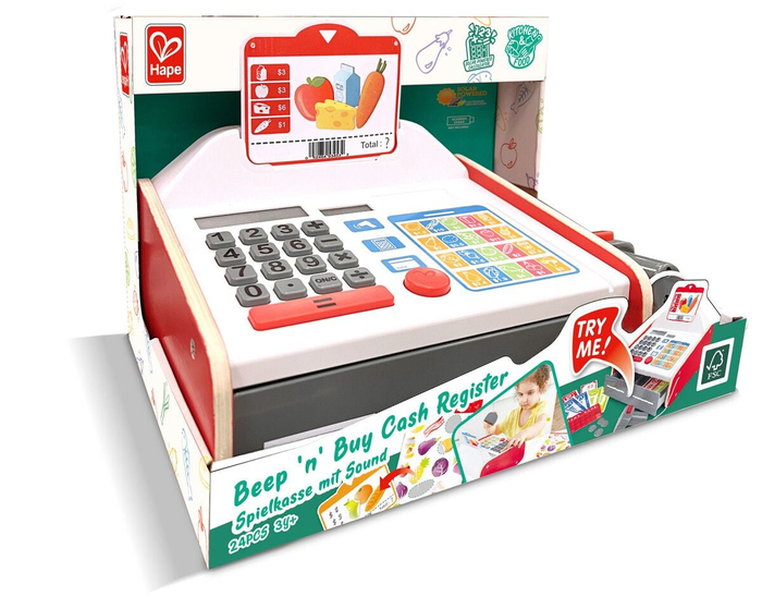 Cash Register with Sounds & Lights, 23 pcs
