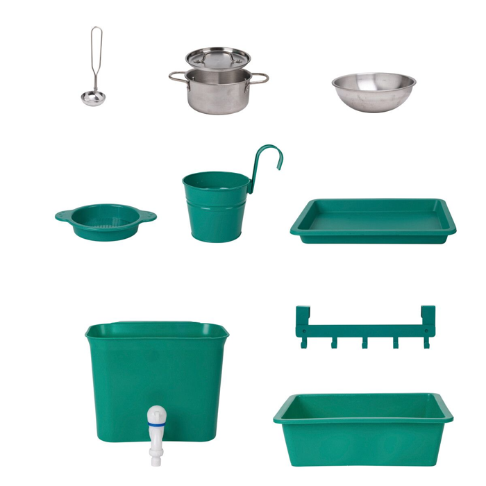 Mud Kitchen with Accessories - Green