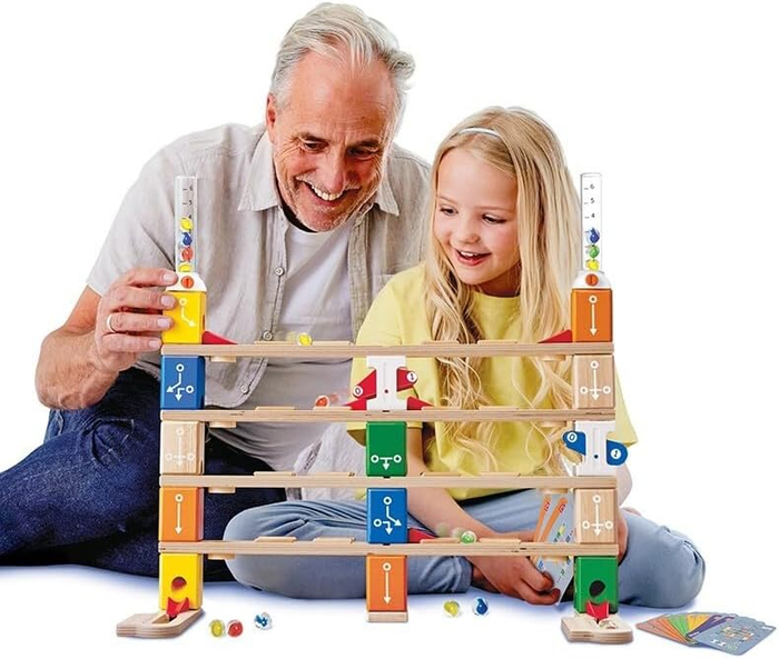 Quadrilla Marble Run - Basic Coding, 130 pcs
