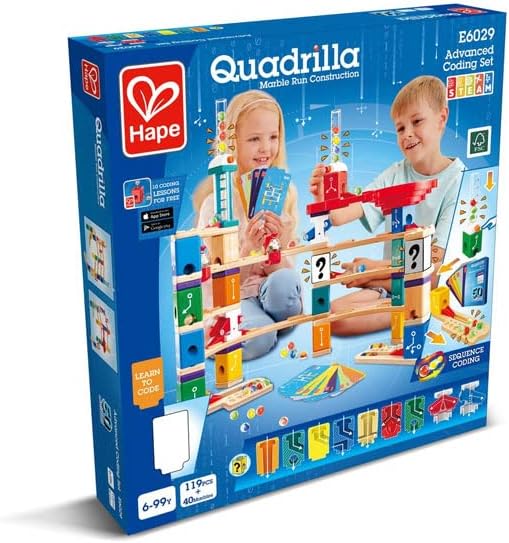 Quadrilla Marble Run - Advanced Coding, 159 pcs