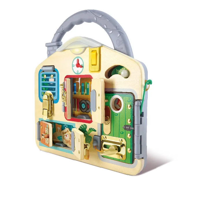 Lock & Learn Play Board with Lights & Handle
