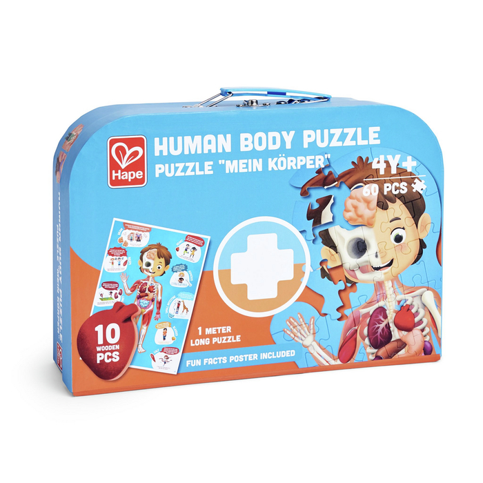 Human Body Puzzle with 3D Organs, 50 pcs