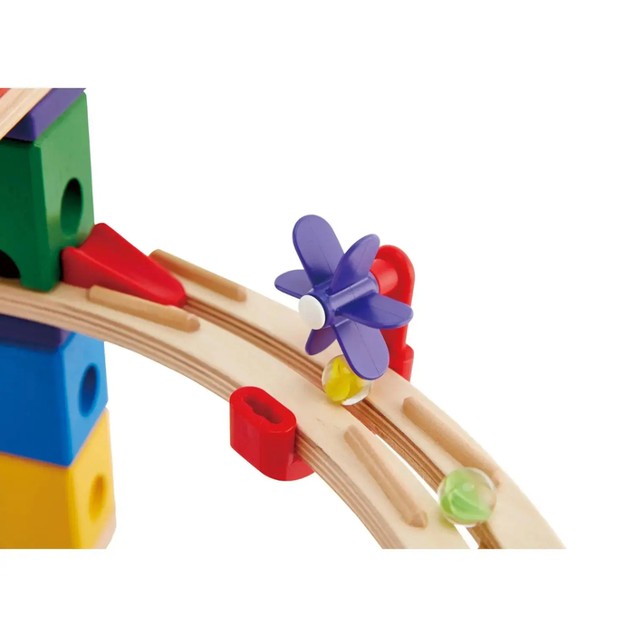 Quadrilla Marble Run - Race to the Finish, 58 pcs