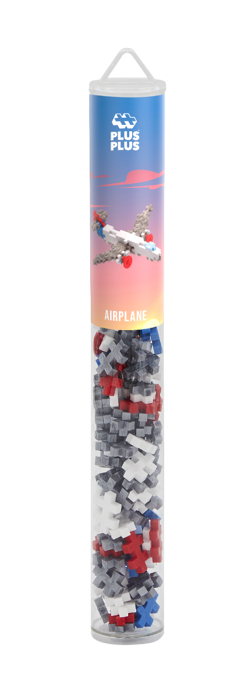 Plus-Plus - Airplane, Tube with 100 pcs