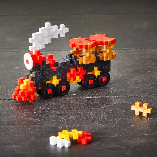 Plus-Plus - Train, Tube with 100 pcs