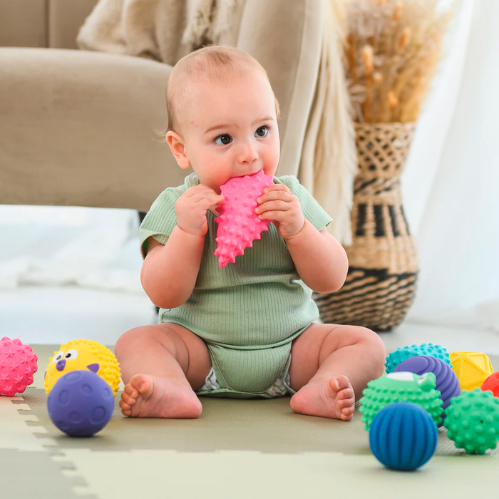 Sensory Mini Balls - Mix, 12 pcs