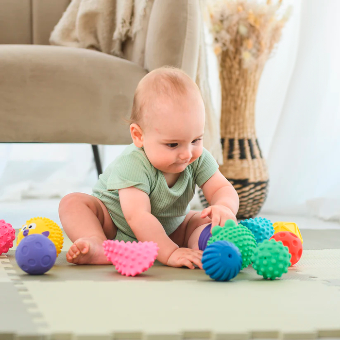 Sensory Mini Balls - Mix, 12 pcs