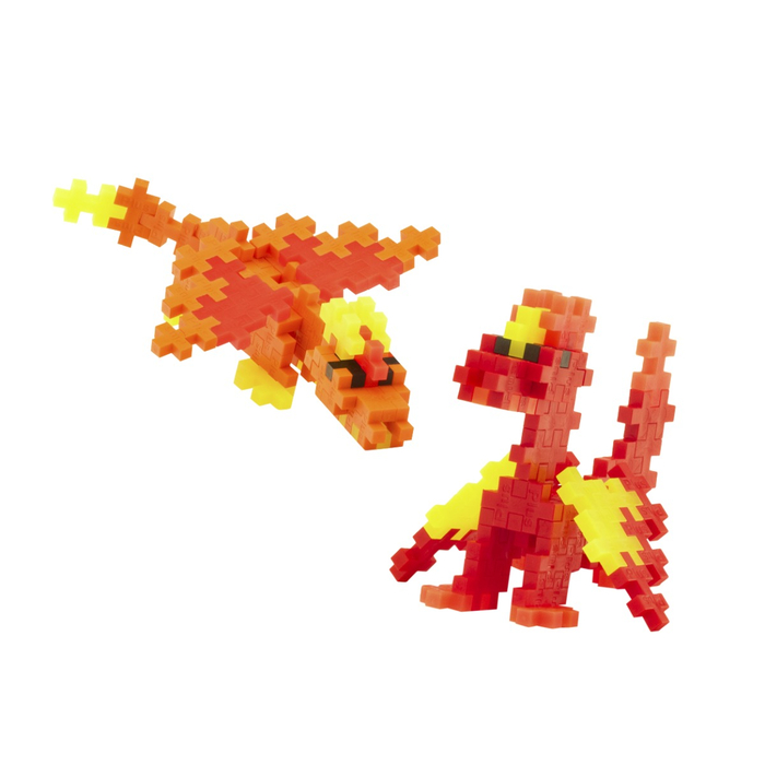 Plus-Plus - Fire Dragons, Tube with 100 pcs