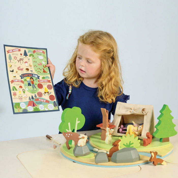 Dollhouse Accessories - Wildlife Camping Playset