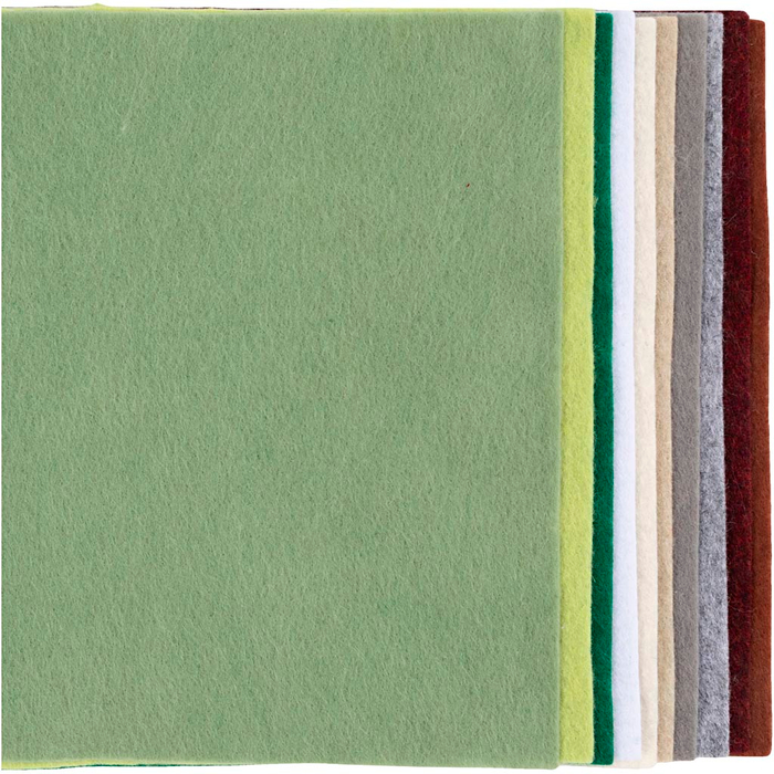Felt Fabric Sheets A4 - Natural, 10 sheets