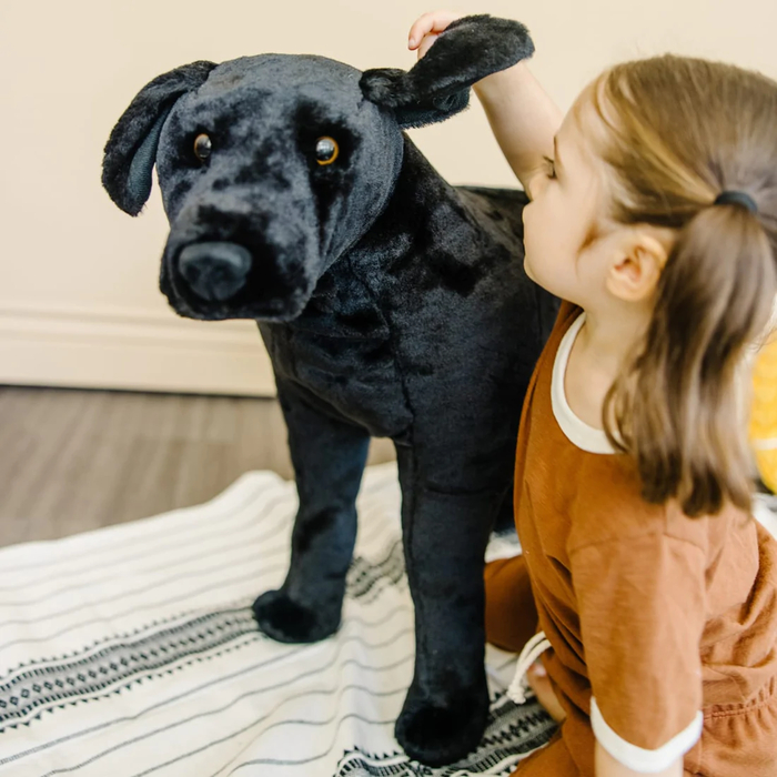 Lifelike Stuffed Animal - Black Lab