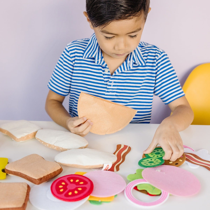 Play Food - Felt Sandwich Play Set, 33 pcs