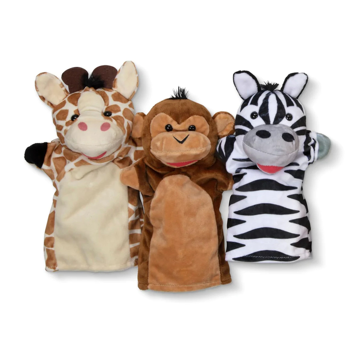 Hand Puppets - Safari Friends, 6 pcs
