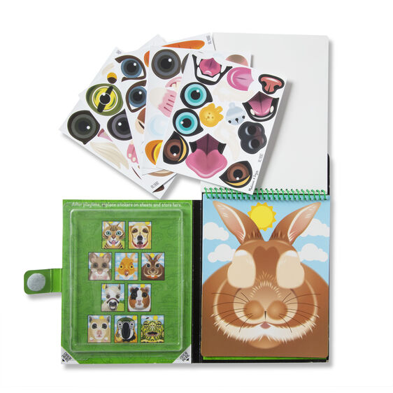 Make-a-Face Reusable Sticker Pad - Pets