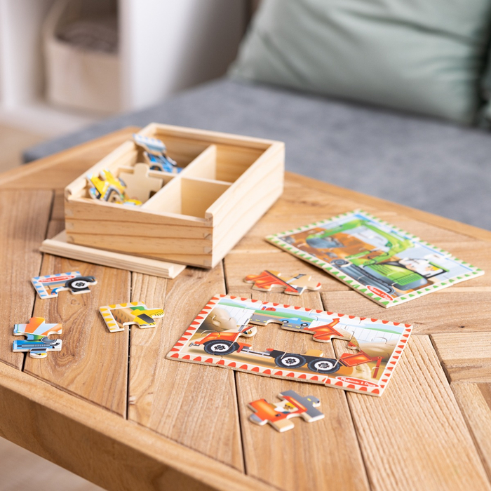 Jigsaw Puzzles in a Box - Construction, 4 x 12 pcs