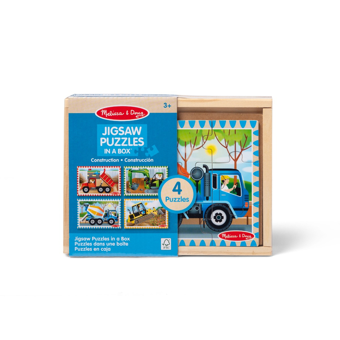 Jigsaw Puzzles in a Box - Construction, 4 x 12 pcs