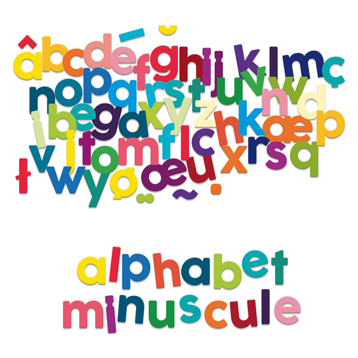 Wooden Magnetic Letters - Lowercase, 80 pcs