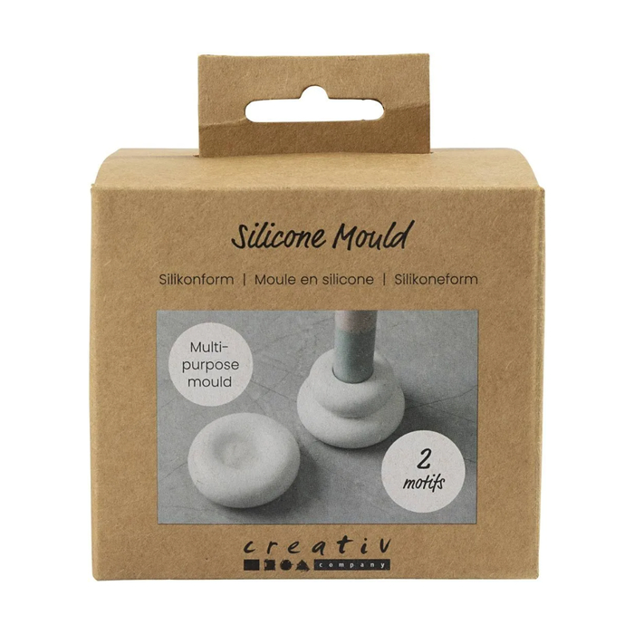 Silicone Mould - Donut Candlestick Holders, 2 pcs