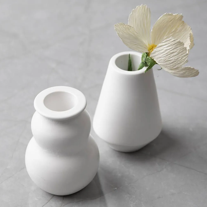 Silicone Mould - Vase & Candlestick Holder, 2 pcs