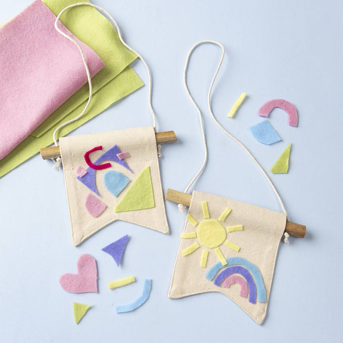 Decorate Your Own Mini Banners, 2 pcs