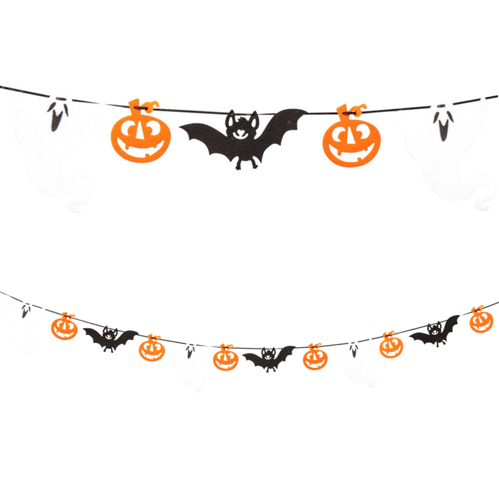 Felt Garland - Halloween, 300 cm