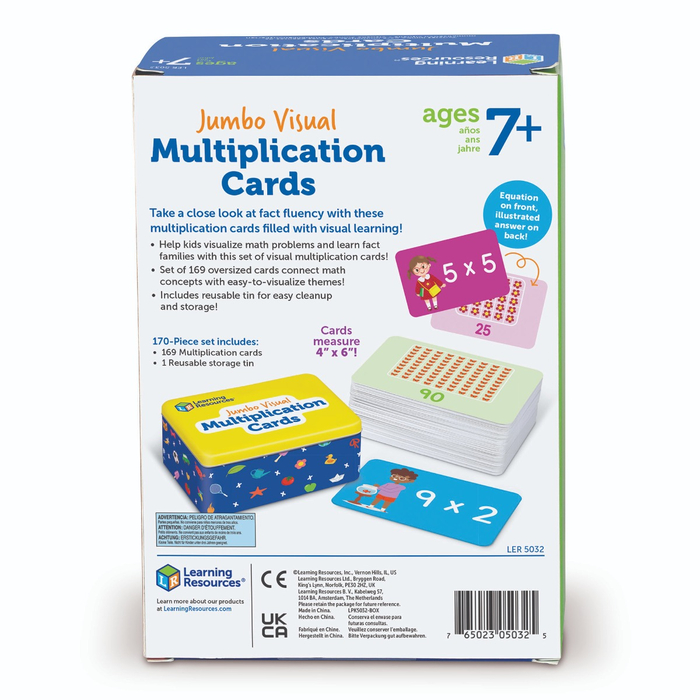 Jumbo Visual Multiplication Cards