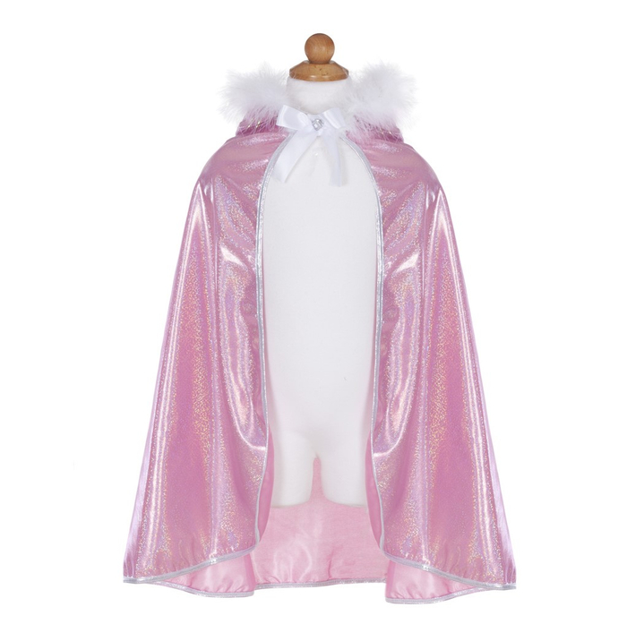 Glitter Cape with Fur Trim, 4-7 yrs