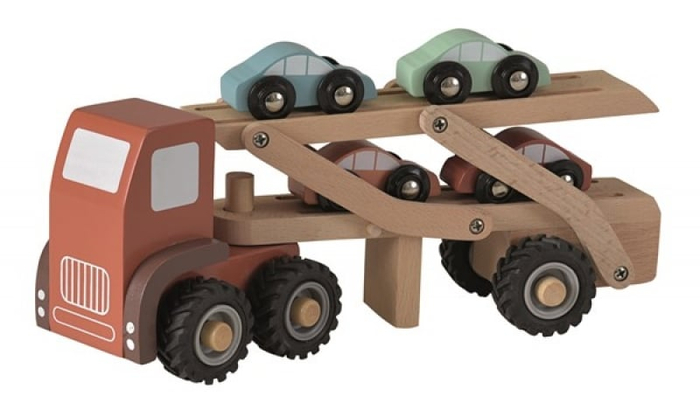Car Carrier Truck with Rubber Wheels