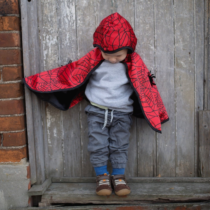 2-in-1 Spiderman/Batman Cape, Various Sizes