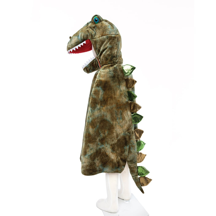T-Rex Cape with Claws - Green, 4-6 yrs
