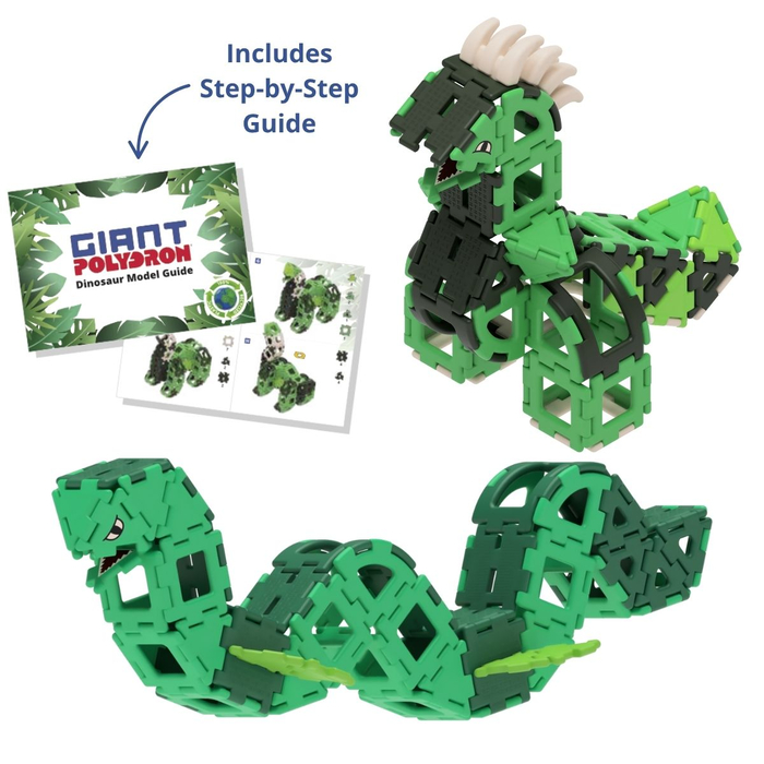 Polydron Giant Set - Dinosaur, 130 pcs