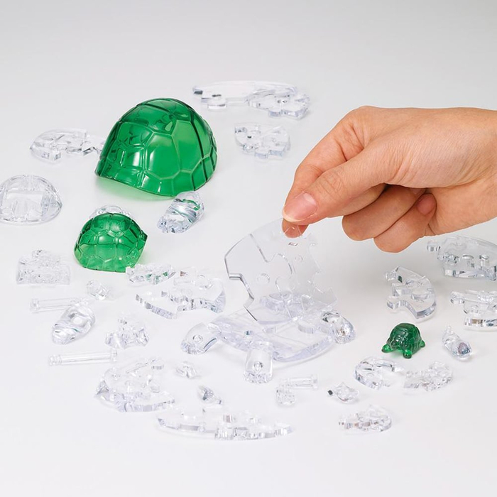 3D Crystal Puzzle - Turtles, 37 pcs