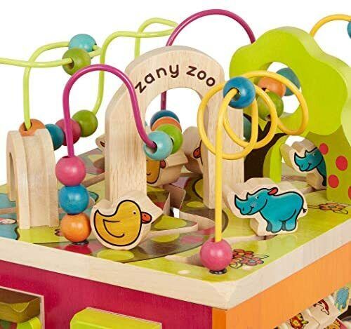 Wooden Activity Cube - Zany Zoo