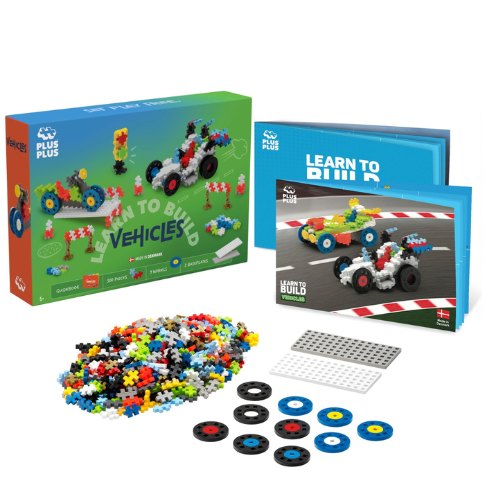 Plus-Plus Go! - Learn to Build Vehicles, 500 pcs