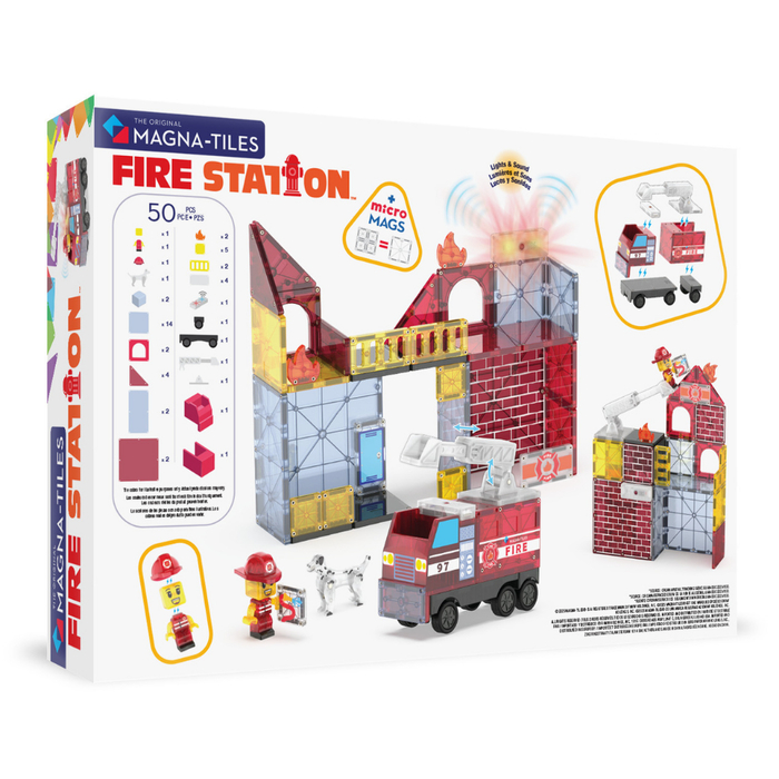 Magna-Tiles | Fire Station, 50 pcs