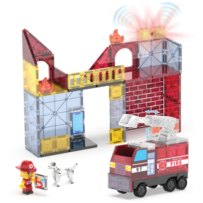 Magna-Tiles | Fire Station, 50 pcs