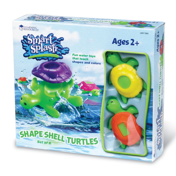 Shape Shell Turtles Bath Toys, 8 pcs