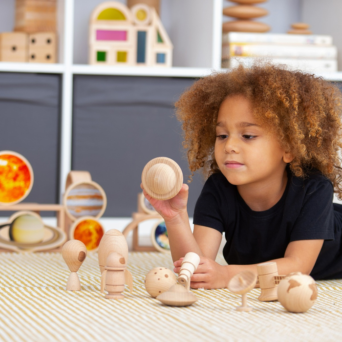 Space Adventure Wooden Figures, 10 pcs