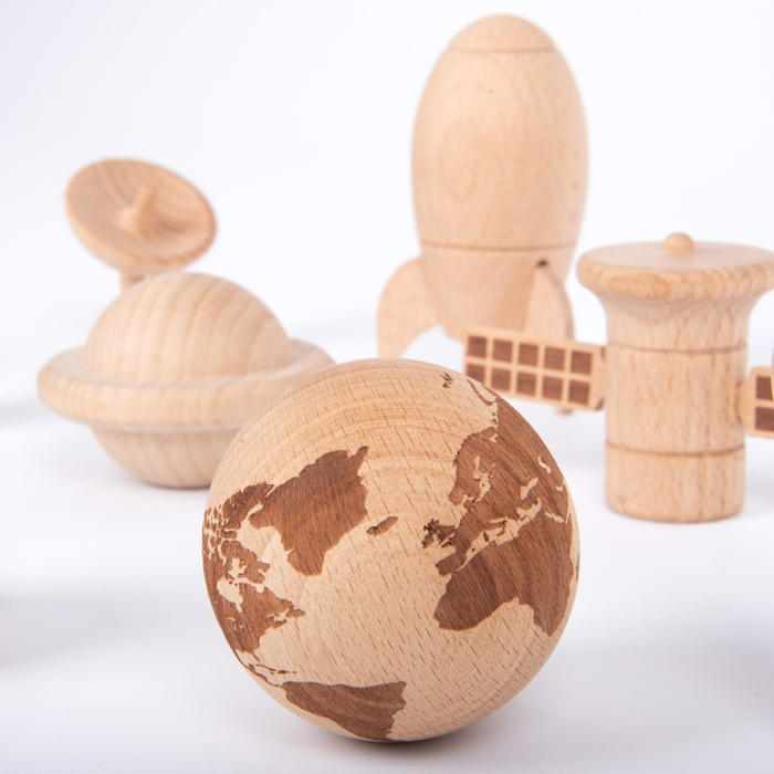 Space Adventure Wooden Figures, 10 pcs